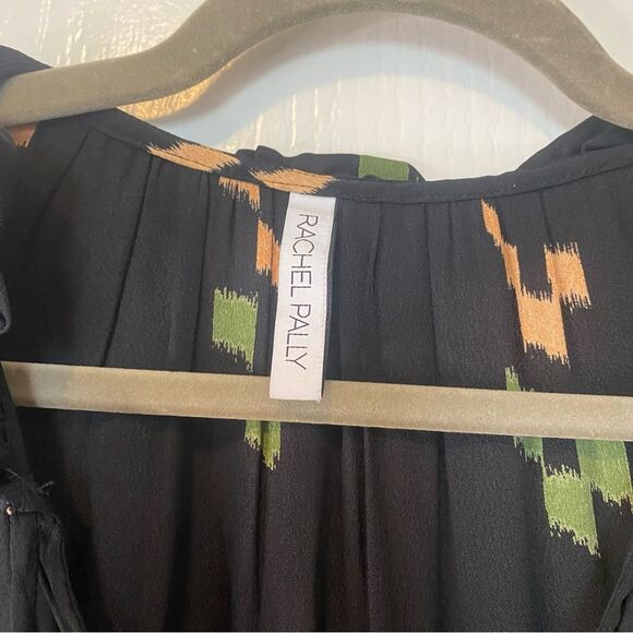 Rachel Pally Black Midi Dress with Floral Accents - Picture 7 of 13